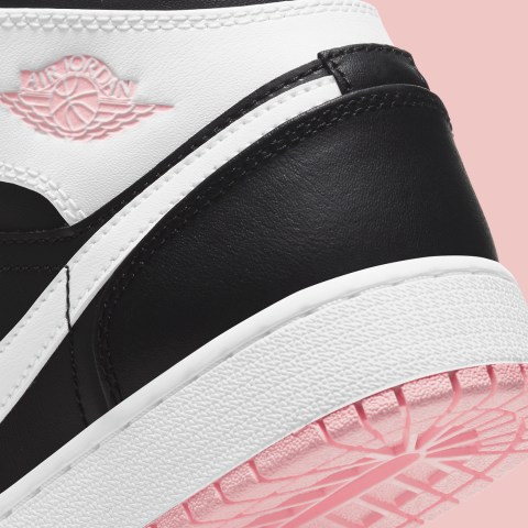 Air Jordan 1 Mid Girl's Black Arctic Pink 555112-061 | SneakerNews.com