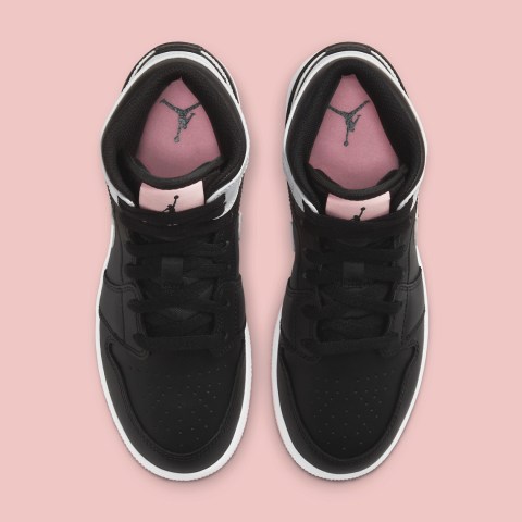 Air Jordan 1 Mid Girl's Black Arctic Pink 555112-061 | SneakerNews.com