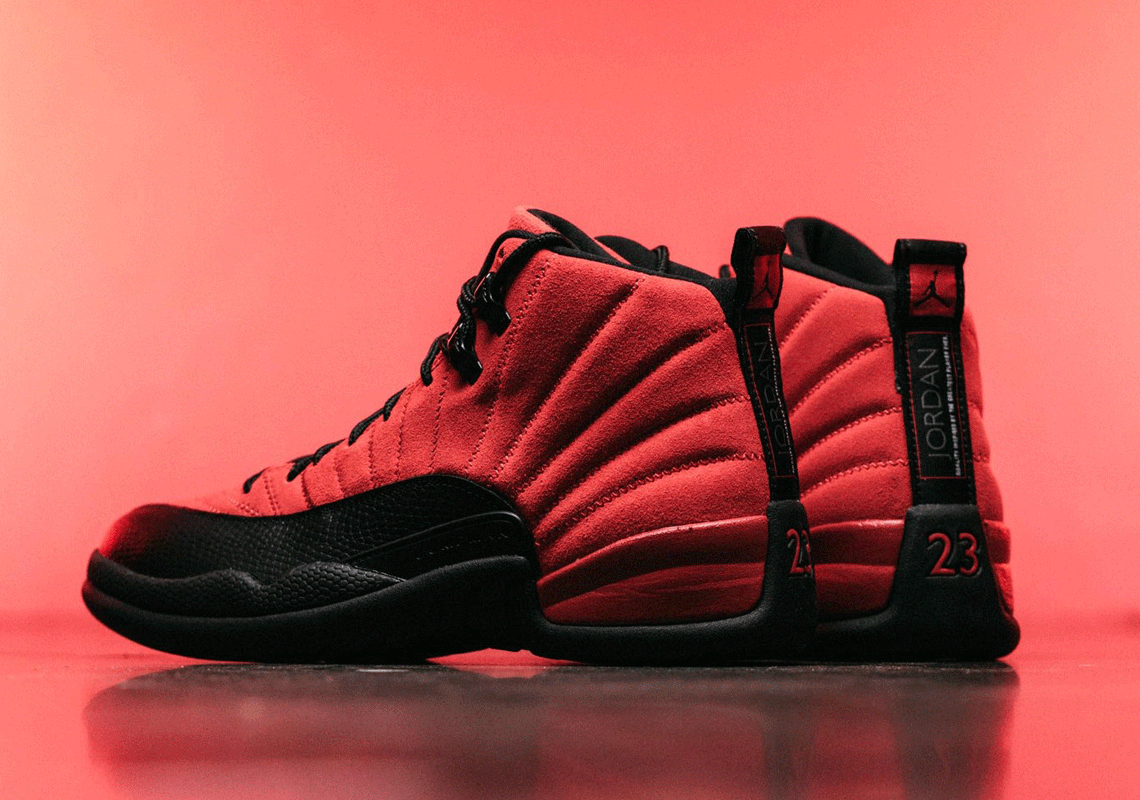 jordan 12 red black