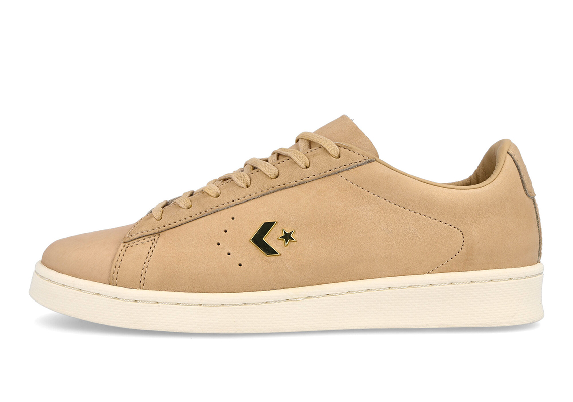 Khaki clearance leather converse