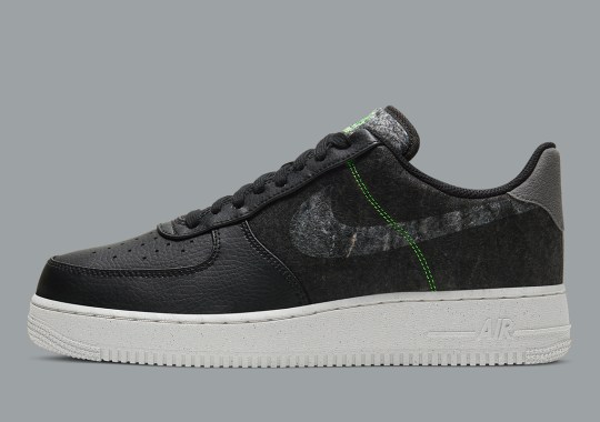 Nike Pairs Up Classic Tumbled Leather With Recycled Wool For The Air Force 1