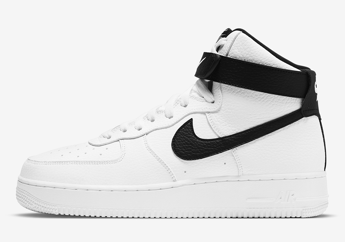 nike air force 1 high top black and white