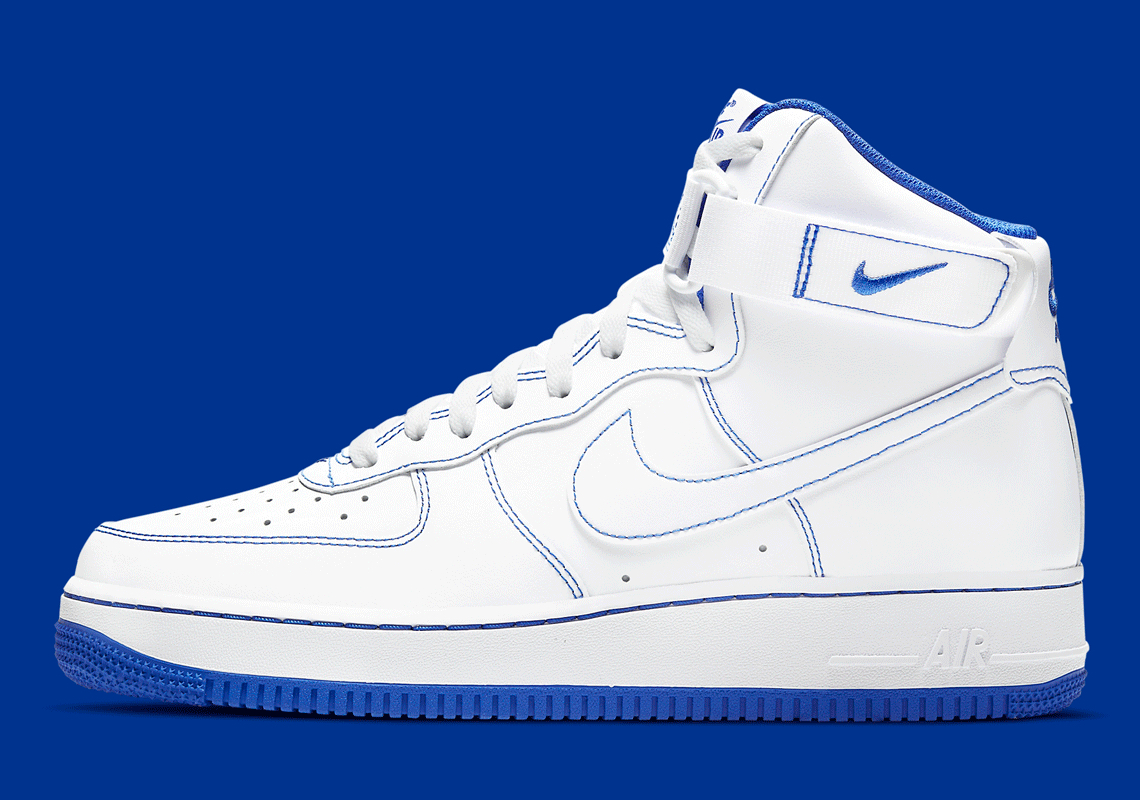 air force 1 with blue check
