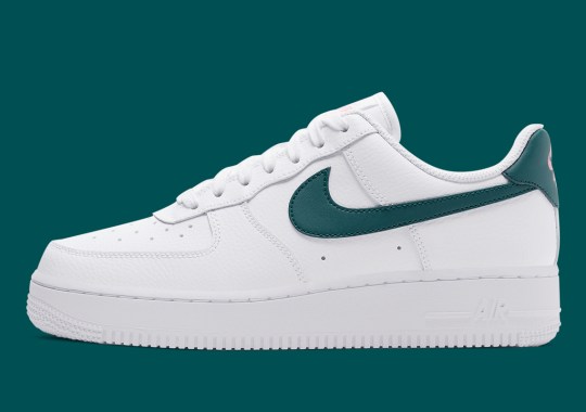 Nike Air Force 1 Low “Dark Teal Green” Sees Subtle Hits Of Sunset Pulse