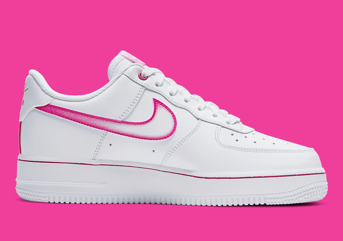 Nike Air Force 1 Airbrush White Pink 