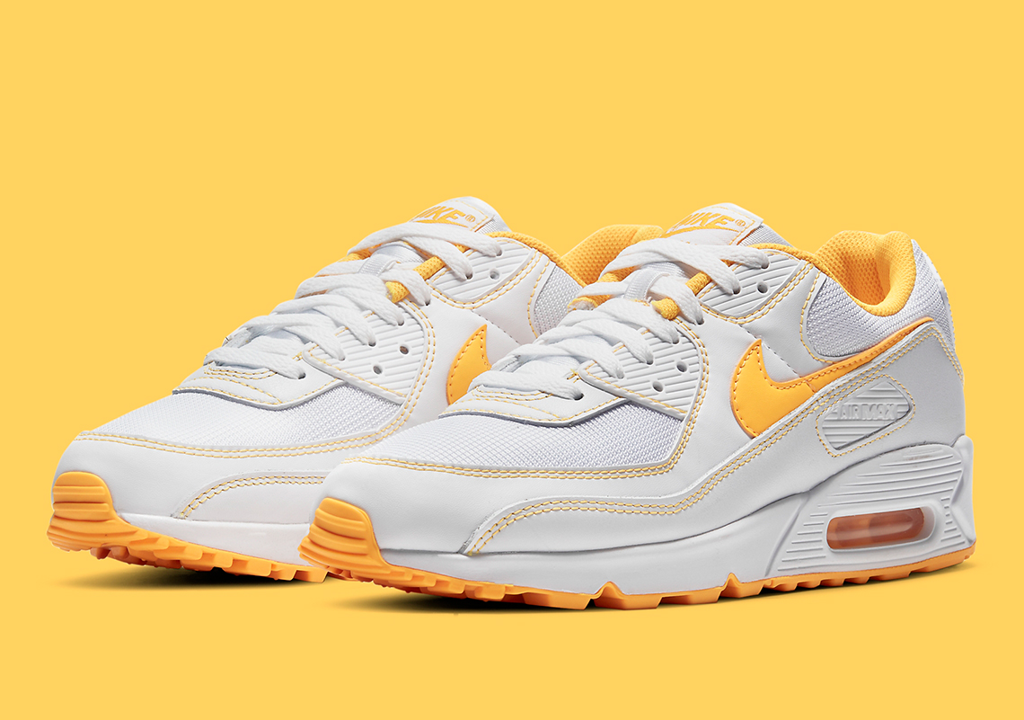 The Nike Air Max 90 Accents Its Upper With A Touch Of "Laser Orange"