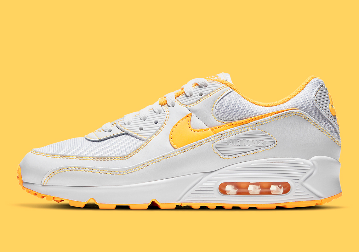 nike air max 90 white orange