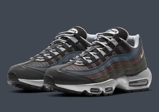 A Mountain-Friendly Nike Air Max 95 Colorway Sits Atop Metallic Silver Soles