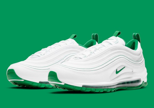 Contrast Green Stitching Appears On The Nike Air Max 97