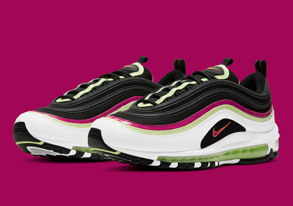 The Nike Air Max 97 Joins The World Tour Pack With Volt And Magenta Highlights