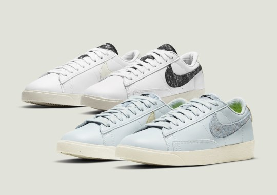 Recycled Wool Swooshes And Heel Tabs Appear On Two Women’s-Exclusive Nike Blazer Lows