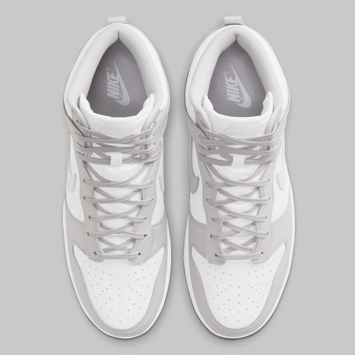 nike dunk hi retro white vast grey