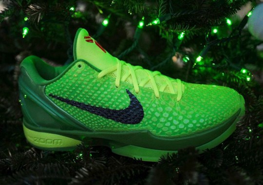The Nike Kobe 6 Protro “Grinch” Releases Tomorrow