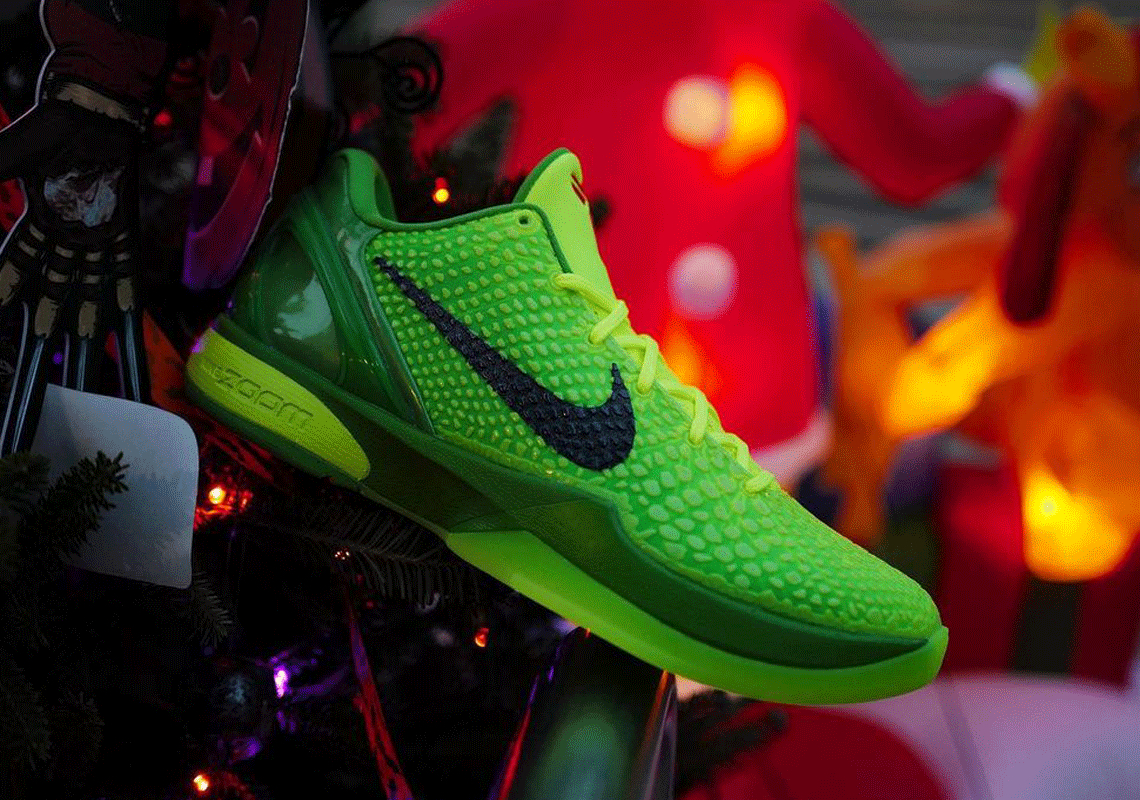 The Nike Kobe 6 Protro "Grinch" Releases Tomorrow