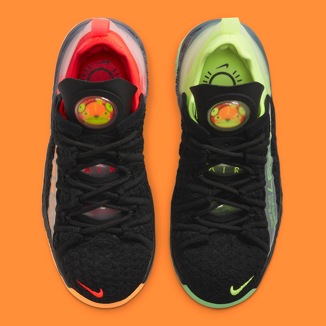 Green and best sale orange lebrons