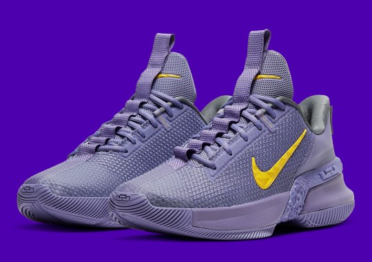 A Fitting Purple And Gold Appear On The Nike LeBron Ambassador 13