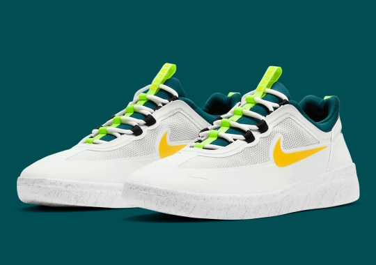 The Nike SB Nyjah 2 Gets “Volt” And “Spruce Lime” Accents