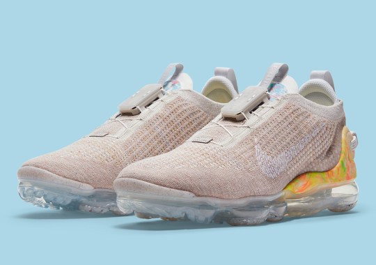 Tanned Knits Compose The Upper Of This Nike VaporMax 2020 Flyknit