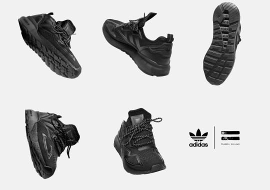 Pharrell’s 19-Piece “Triple Black” yellow adidas Collection Arrives December 12th