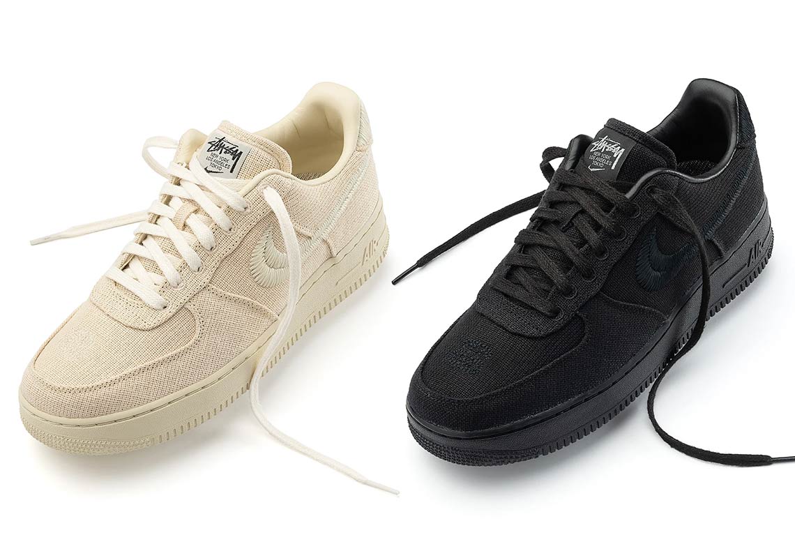 Where To Buy Stussy Nike Air Force 1 Black + Fossil | SneakerNews.com