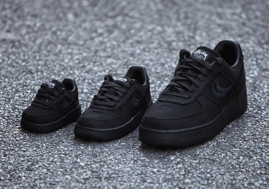 Stussy x Nike Air Force 1 Releasing In Full-Family Sizes