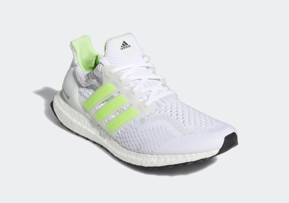 ultra boost white and green