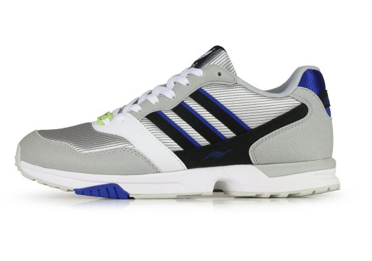 The adidas ZX 1000 C Arrives In A Grey One And Royal Blue Mix