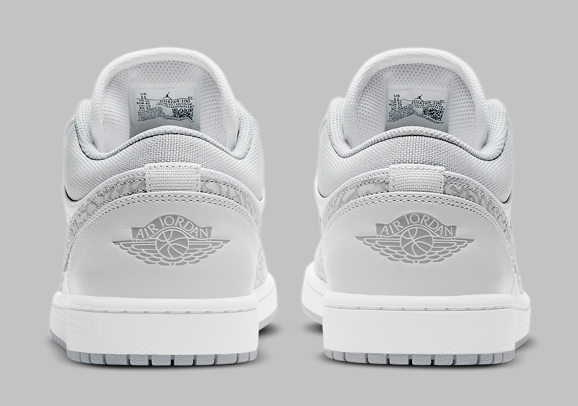 air jordan 1 low elephant print