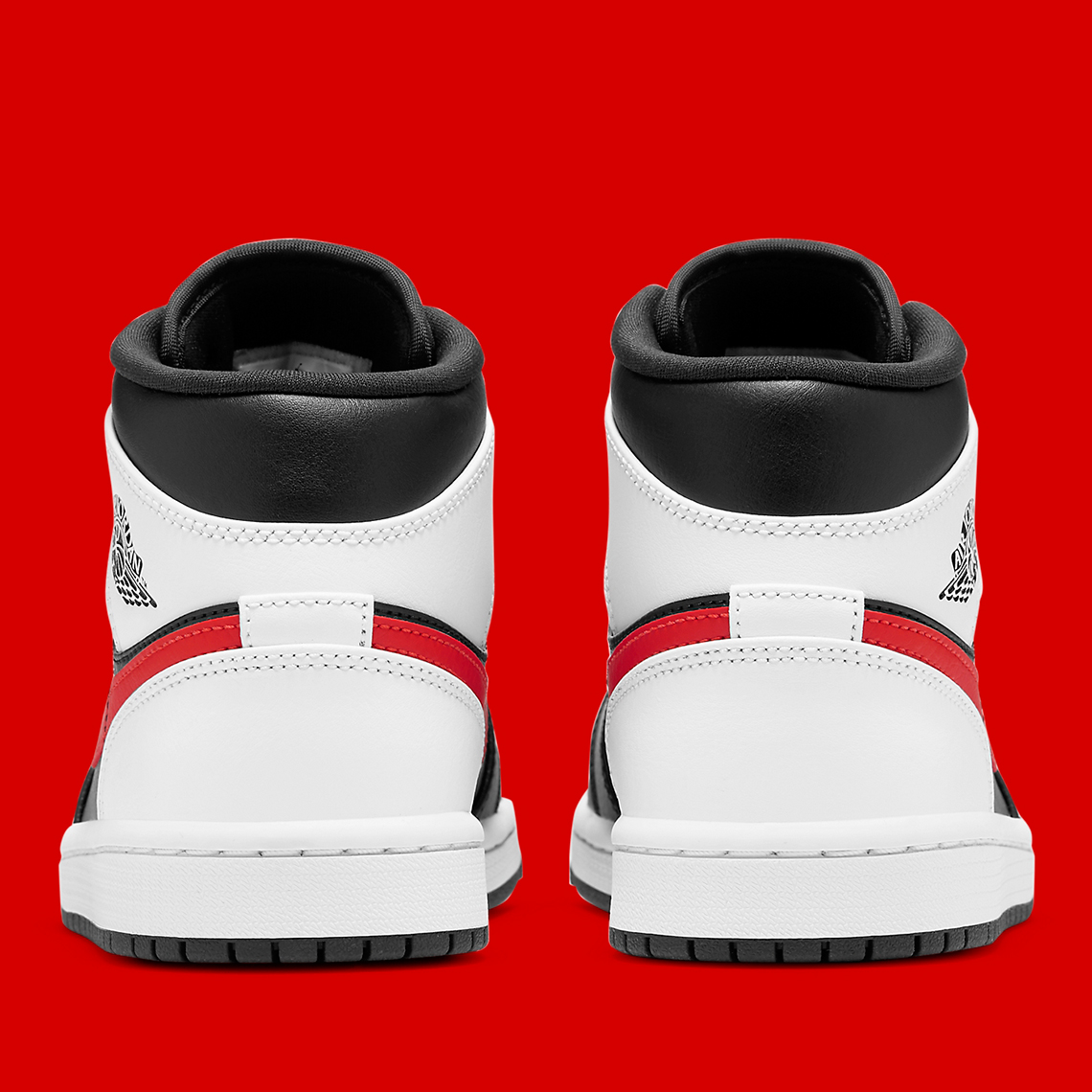 jordan 1 black white red swoosh