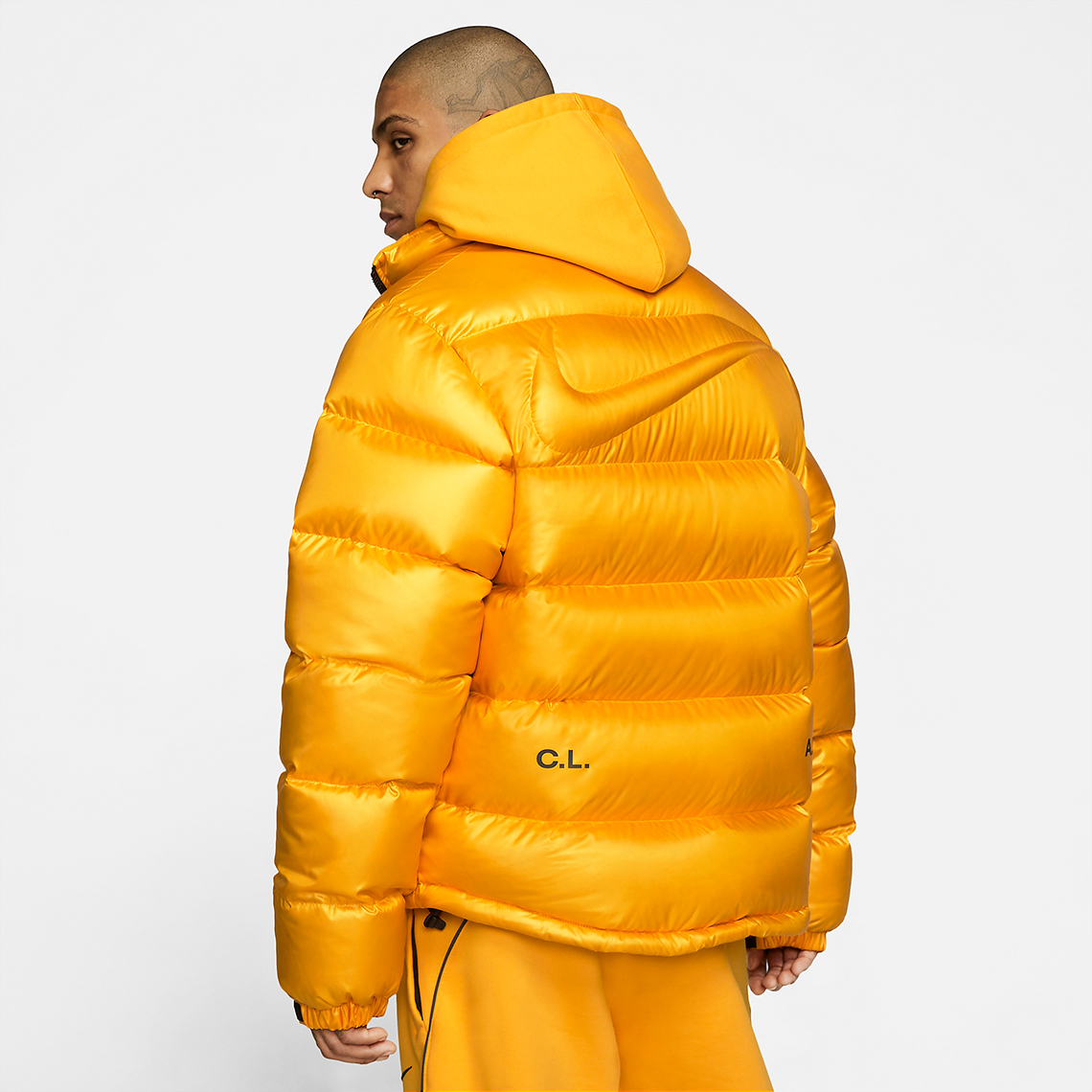 yellow nike bubble coat