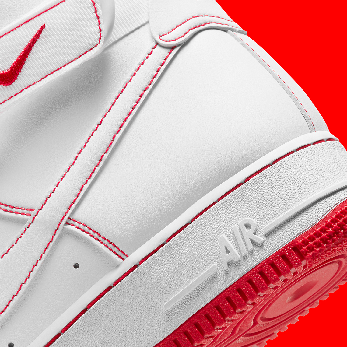 Nike Air Force 1 High White Red CV1753-100 - SoleSnk