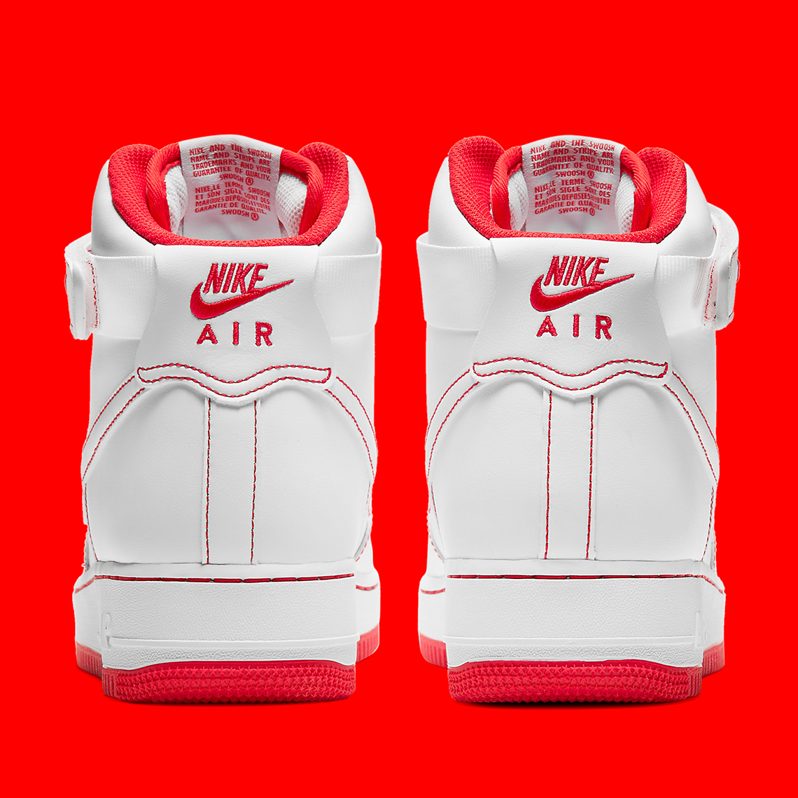 Nike Air Force 1 High White Red CV1753-100 | SneakerNews.com