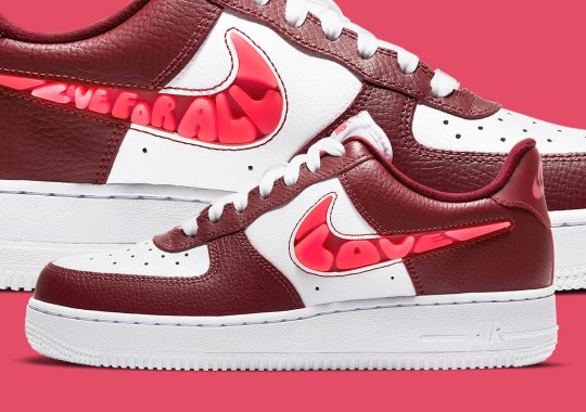 Nike Air Force 1 Low “Love For All” Appears In Two Tones Of Red