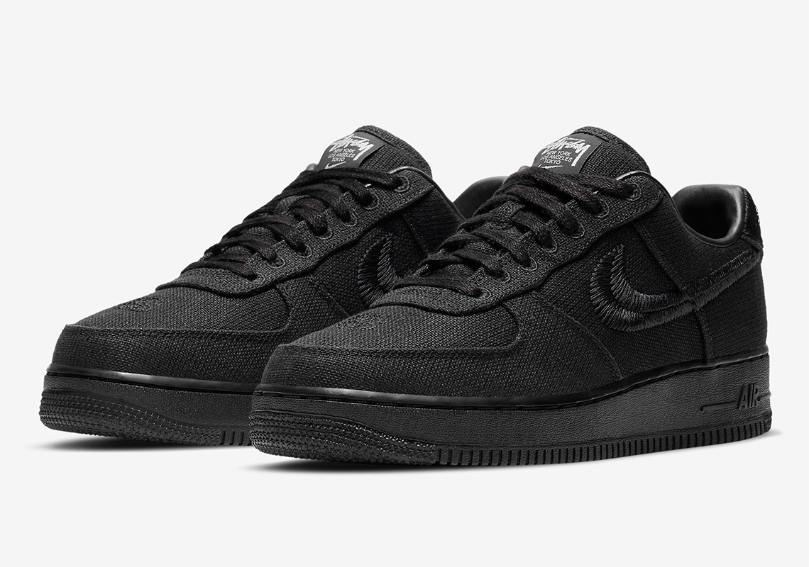 Stussy Nike Air Force 1 Low Black CZ9084-001 Release Date