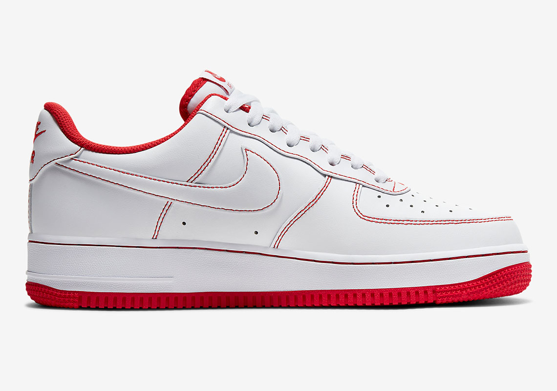 Nike Air Force 1 Low White University Red Cv1724 100 1