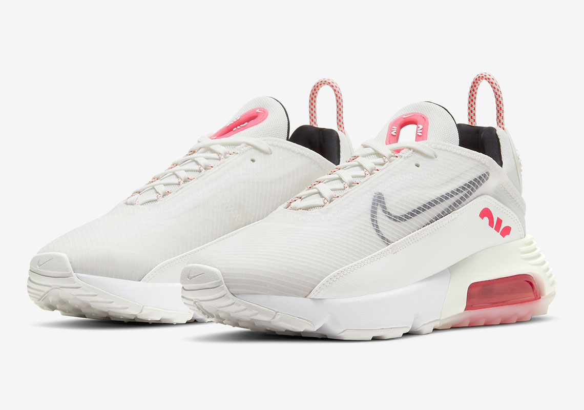 The Nike Air Max 2090 Dons A Summit White And Siren Red Mix