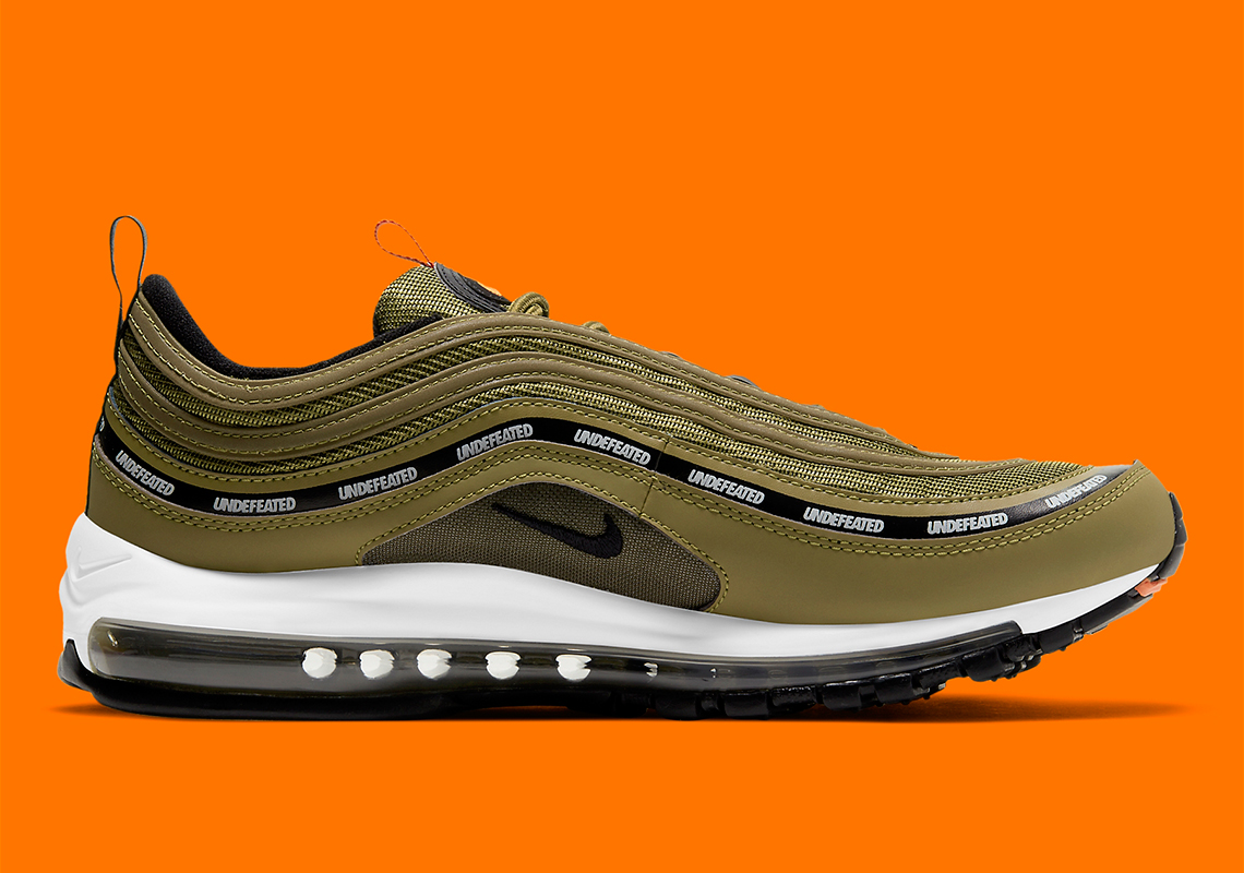 Undefeated Nike Air Max 97 Militia Green and Black Volt Review! 