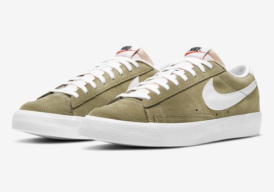 Nike Blazer Low ’77 Makes Use Of Olive Green Suede
