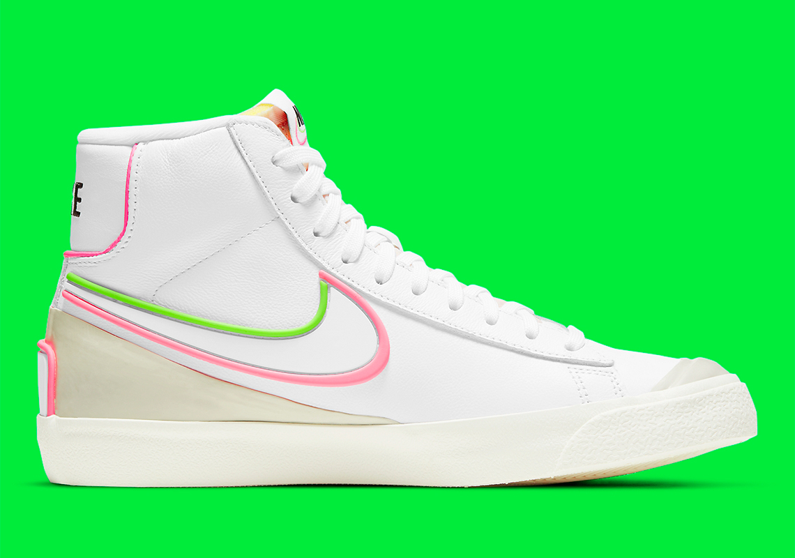 neon nike blazers