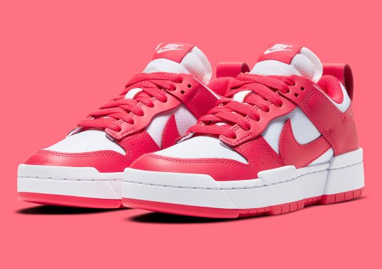 The Nike Dunk Low Disrupt Appears In Siren Red
