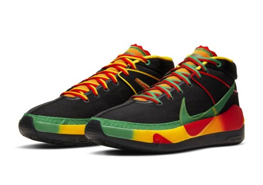 The Nike KD 13 Appears In A Rasta Themed Colorway