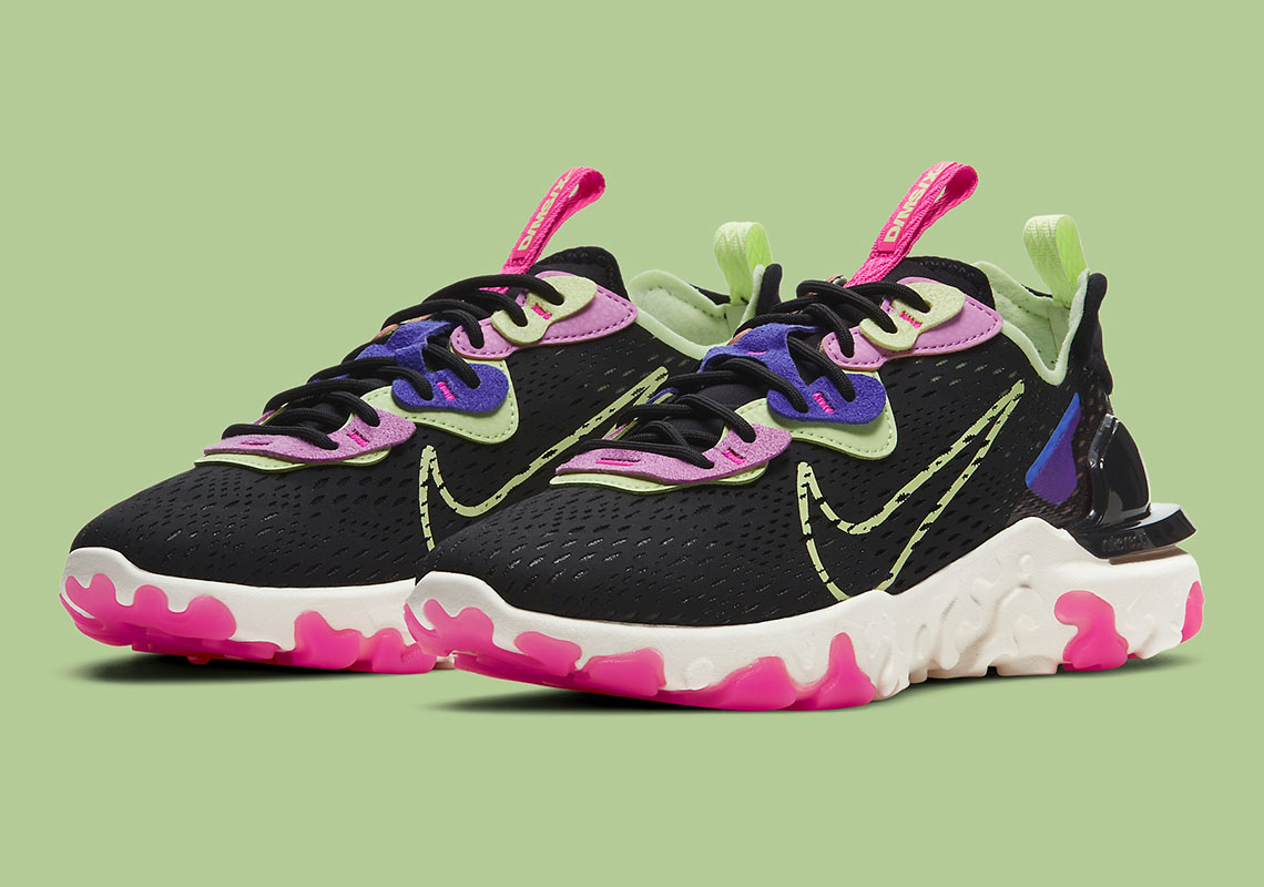 Multi-Colored Neons Land On This Women’s Nike React Vision
