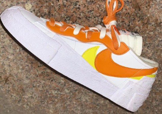 Up Close With The Upcoming sacai x Nike Blazer Low “Magma Orange”