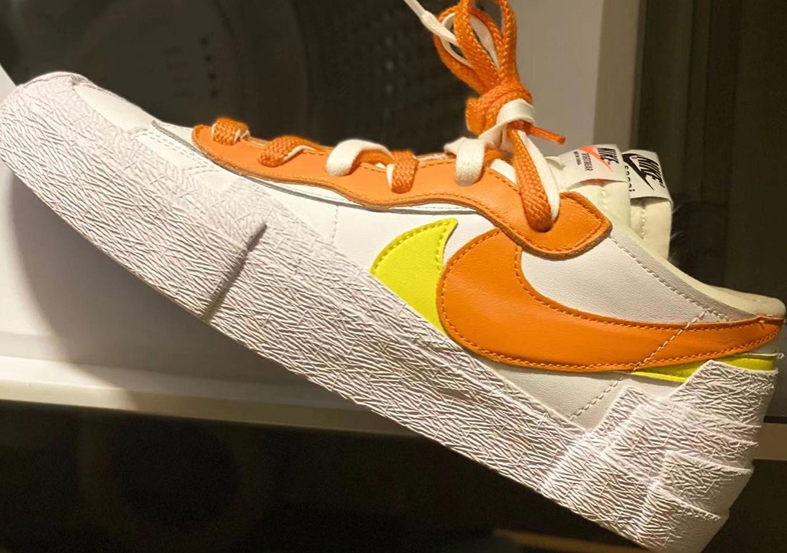 sacai Nike Blazer Low Magma Orange DD1877-100 | SneakerNews.com