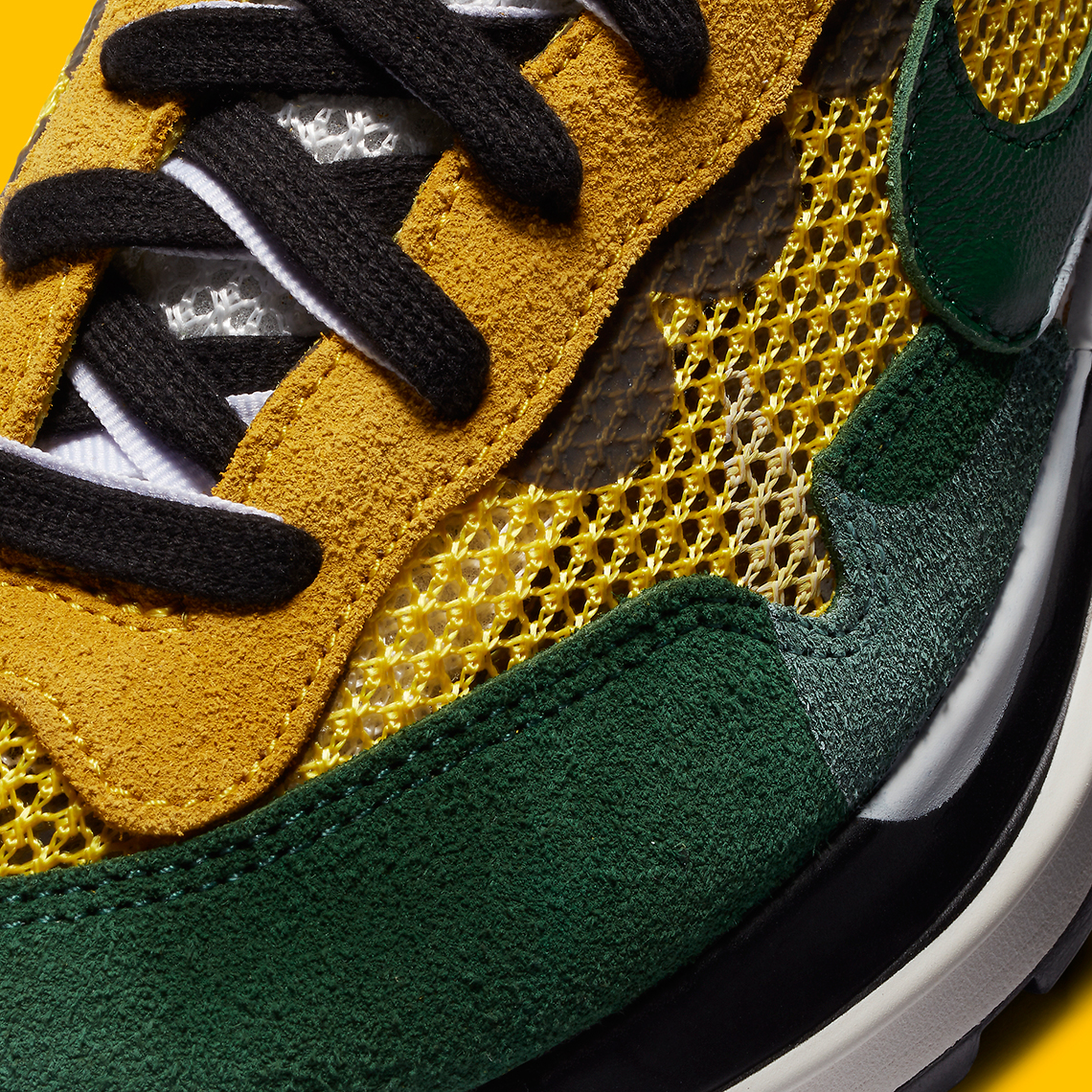 Sacai Nike Vaporwaffle Green Yellow Cv1363 700 Release Date 5
