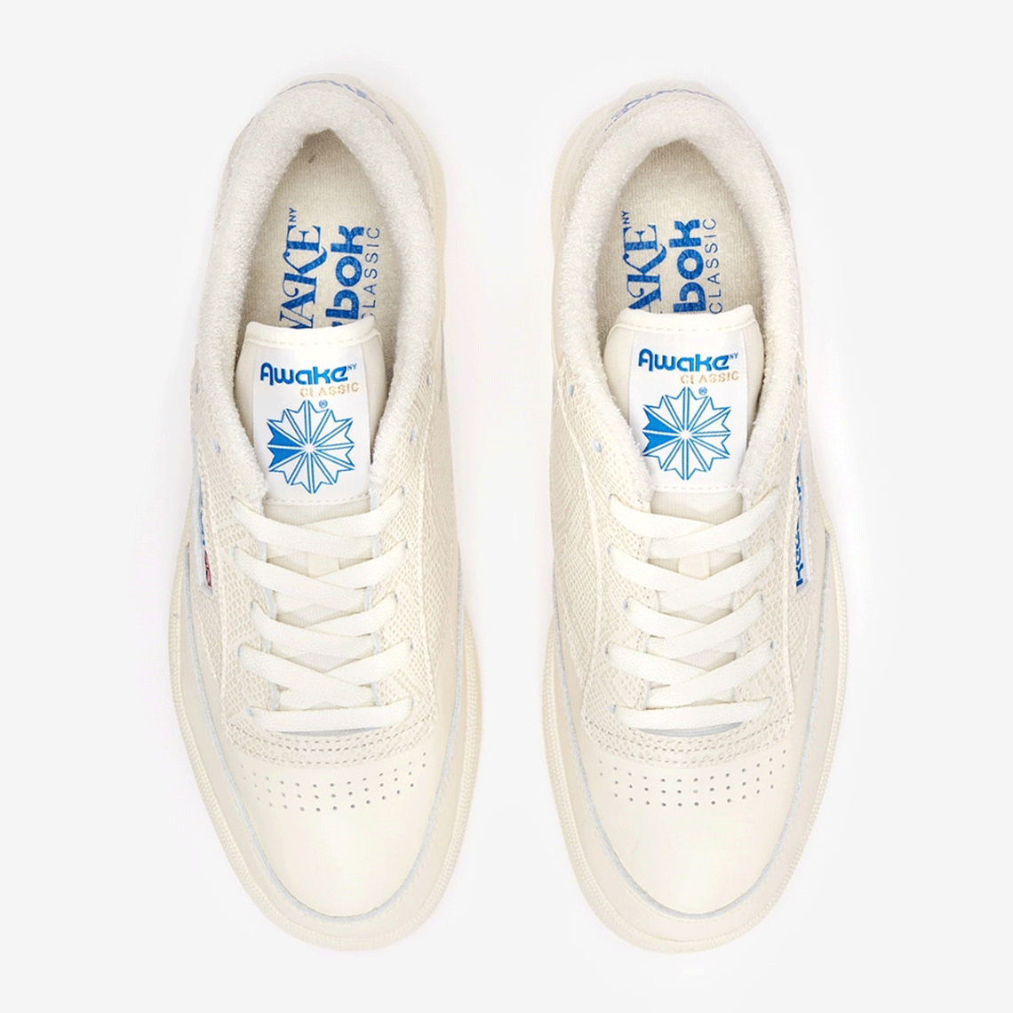 Reebok club c snakeskin on sale trainers