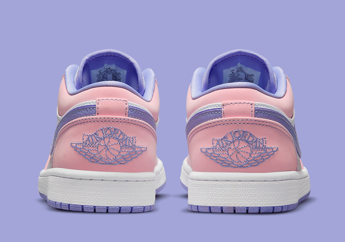 pink purple and blue jordan 1