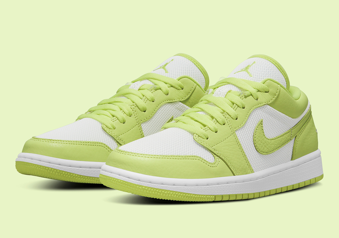 Air Jordan 1 Low SE "Limelight" Gets Tumbled Leather Uppers