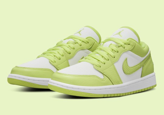 Air Jordan 1 Low SE “Limelight” Gets Tumbled Leather Uppers