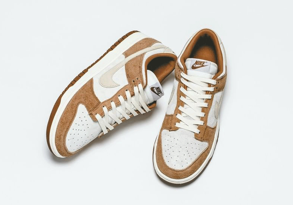 nude and white dunks